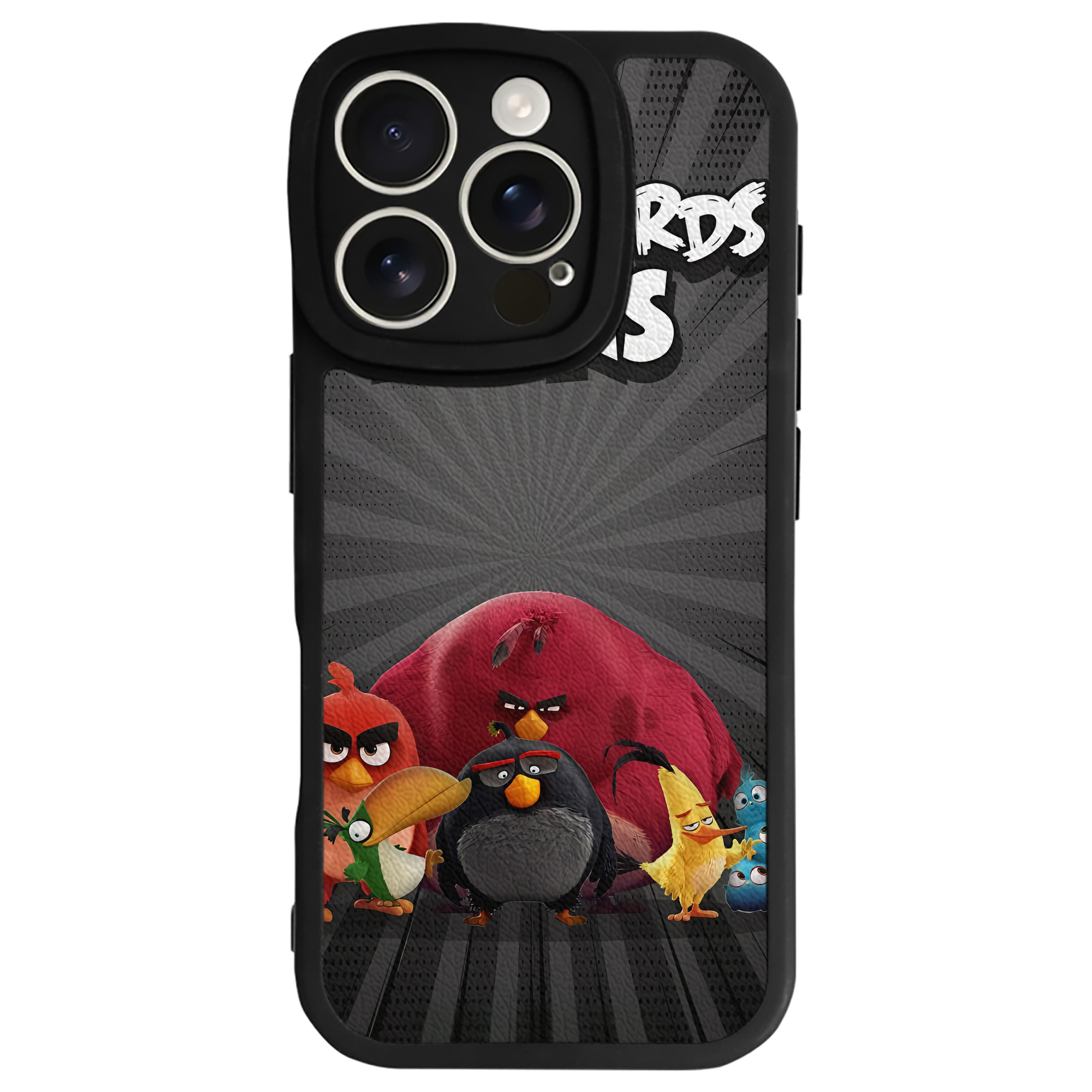 （画像用） Angry Birds アングリーバード 【iPhone 16シリーズ対応】シリコンスマホケース（レザー調） 材質：シリコン